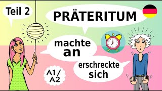 Deutschkurs trennbare reflexive amp häufige regelmäßige Verben Präteritum  German verbs A1 A2 B1 [upl. by Aita]