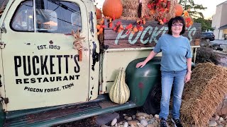 The Old Mill District  Eating at Pucketts Restaurant Pigeon Forge [upl. by Caswell]