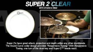 Super2 Clear Drumheads with StudioX Ring [upl. by Lucie]