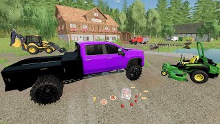 Delivering food from abandoned restaurant  Farming Simulator 22 [upl. by Gretta]