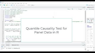 quantile causality in panel data in R [upl. by Drahser]