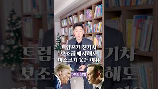 트럼프가 전기차 보조금 폐지해도 머스크가 웃는 이유 50초 안에 설명하기 김진 돌직구쇼 [upl. by Kwasi]