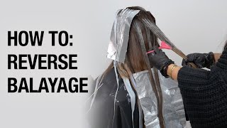 Reverse Balayage Technique  Freehand Highlight Lowlight Hair Tutorial  Kenra Color [upl. by Arodal]