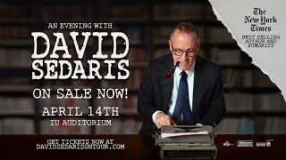 Tickets On Sale Now  David Sedaris on Tour  Live in Bloomington [upl. by Elburt]