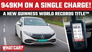 Autocar India sets a new Guinness World Records Title in a MercedesBenz EQS WhatCarIndia [upl. by Graehl]