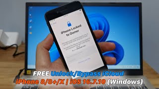 FREE UnlockBypass iCloud iPhone 88X  iOS 16710 Windows [upl. by Natehc821]