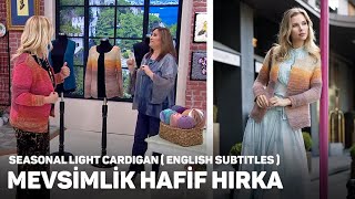 Zırh Örgü ile Mevsimlik Hafif Hırka  Armor Pattern Seasonal Light Cardigan Tutorial [upl. by Fredra]