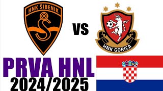 HNK Sibenik vs HNK Gorica 10 Vrhunci i ciljevi  Prva HNL 202425 [upl. by Tomasina]