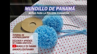 Motas para la pollera panameña paso a paso facil de realizarMundillo de Panamà [upl. by Anoyek]