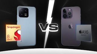 A16 vs Snapdragon 8 Gen2 Whos The Best Smartphone Chip [upl. by Annauqaj]