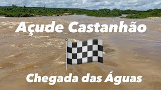 Chegada das Águas do Rio Jaguaribe ao açude Castanhão hoje 09042024 Ceará [upl. by Notsrik]