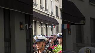 celebrating the 14th of July the national day of france 🇫🇷 14juillet france paris viral shots [upl. by Aleacem]