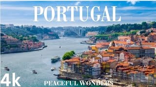 PORTUGAL CITY LISBON PORTO VILA NOVA dE GAIA BRAGA AND AMADORA RELAXATION 🎶🌏4kpeacefulwonders [upl. by Ennayhs]