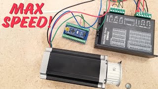 Stepper Motor Maximum Speed using Arduino and DM542  How Fast Can It Go [upl. by Trinidad922]