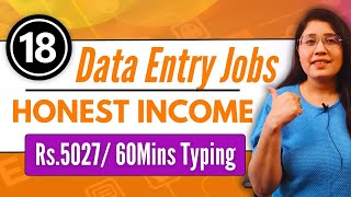 18 Websites For Data Entry Work  Make Money From Home In 2024 [upl. by Rotce]