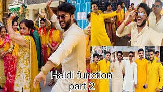 Veere di wedding part 2 HALDI  MEHNDI wedding brotherwedding vlog youtubeindia [upl. by Oznole566]