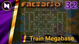 Factorio 018 Train Megabase 32 PRODUCTION SCIENCE UPGRADE [upl. by Holladay610]