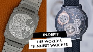 INDEPTH The Thinnest Watches in the World [upl. by Zeuqram377]