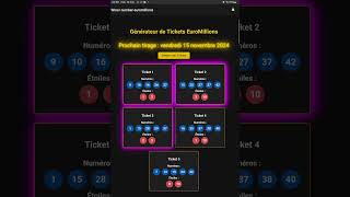 tirage euroMilllions vendredi prochain 151124 [upl. by Irvine924]