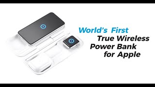 MOMAX Airbox  True Wireless Charging Power Bank for Apple Devices [upl. by Cherey]