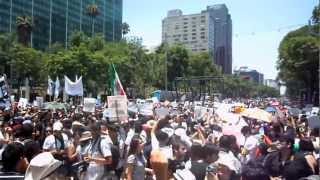 Marcha ANTIPEÑA NIETO POLI y UNAM Unidos contra el PRI [upl. by Aitret261]