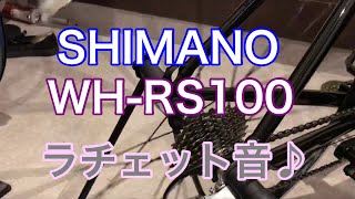 シマノWHRS100ラチェット音 [upl. by Etnohc231]