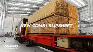 Combilift  COMBICSS  NEW Clip on Slip Sheet container loader  fast loading of freight containers [upl. by Drofnelg]