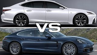 2018 Lexus LS500 F Sport vs 2017 Porsche Panamera 4S [upl. by Miharba]