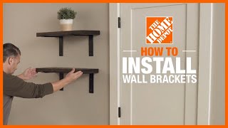 How to Install Wall Brackets  DIY Projects  The Home Depot [upl. by Analart18]