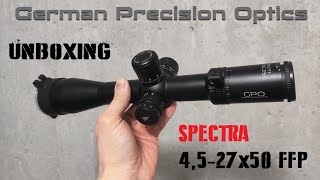 GPO Spectra 4527x50 Zielfernrohr  Unboxing amp Ersteindruck [upl. by Wendell]