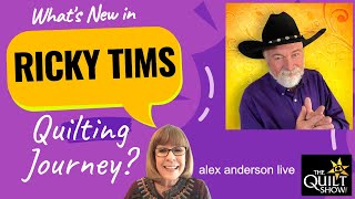 Alex Anderson LIVE  Whats New in Ricky Tims Quilting Journey [upl. by Netfa]