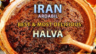 IRAN Ardabil  How to recipe black halva [upl. by Eelano]