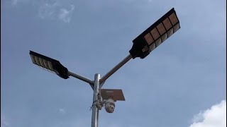 The Cost CCTV Cameras With Solar Panel Solar Street Lights And Automatic Smoke Extractors [upl. by Ecarg217]