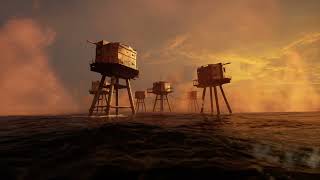 Maunsell Sea Forts  Sunset [upl. by Staal741]