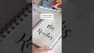 Cuadernos para Recetas 👩🏻‍🍳👩🏻‍🍳 [upl. by Eceeryt]