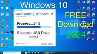 How to Download Windows 10 Directly from Microsoft  Windows 10 Download on USB 2024 [upl. by Caras142]