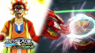 Rashad vs Bel BEYBLADE BURST QUADDRIVE EPISODE 14 MVP Great Aerial Tours Landing [upl. by Gniw]