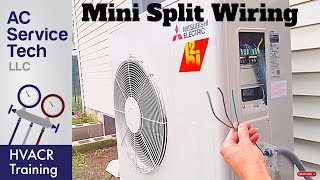 Wiring a Mini Split System Step by Step [upl. by Alleb]