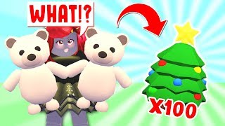 Opening 100 CHRISTMAS EGGS With Iamsanna In Adopt Me Roblox [upl. by Eentruoc]