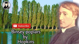 The poem Binsey poplars by Hopkins [upl. by Yelrak]