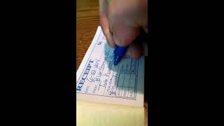 How To Fill Out Receipts For Customers by Hand [upl. by Aihtibat]