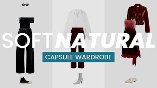 80 SOFT NATURAL OUTFITS  Sleek Moody Effortless Capsule Wardrobe for the Soft Natural Kibbe Type [upl. by Arabeila293]