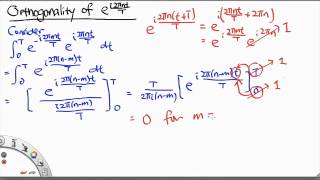 MH2801 Orthogonality of Complex Exponentials [upl. by Aikemal]