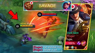 Yuzuke Vs Top 1 Supreme Roger Trashtalker in MCL Final  Lifesteal Hack vs Insane Attack Speed 😱 [upl. by Annot329]