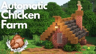 AUTOMATIC CHICKEN FARM  Minecraft Tutorial  Java amp Bedrock 121 [upl. by Hummel]