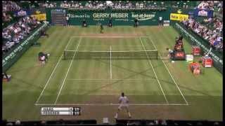 Tommy Haas vs Roger Federer Halle Open 2012 HD Highlights [upl. by Sari912]