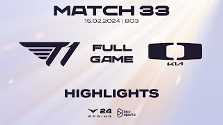 Full Highlights T1 vs DK  Match 33  LCK Mùa Xuân 2024 [upl. by Kizzie972]