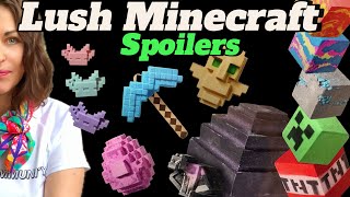 LUSH X MINECRAFT SPOILERS ❤️😍 LUSH MINECRAFT is coming [upl. by Annahgiel]