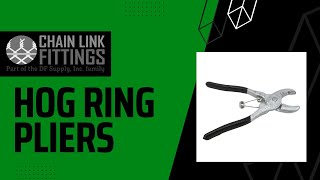 Hog Tie Ring Pliers  Chain Link Fittings [upl. by Learsi880]