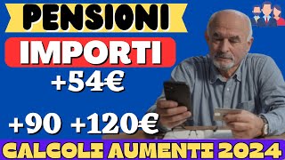 PENSIONI AUMENTI 2024 GUIDA E CALCOLI NUOVI IMPORTI RIVALUTAZIONE 2024 [upl. by Uht36]